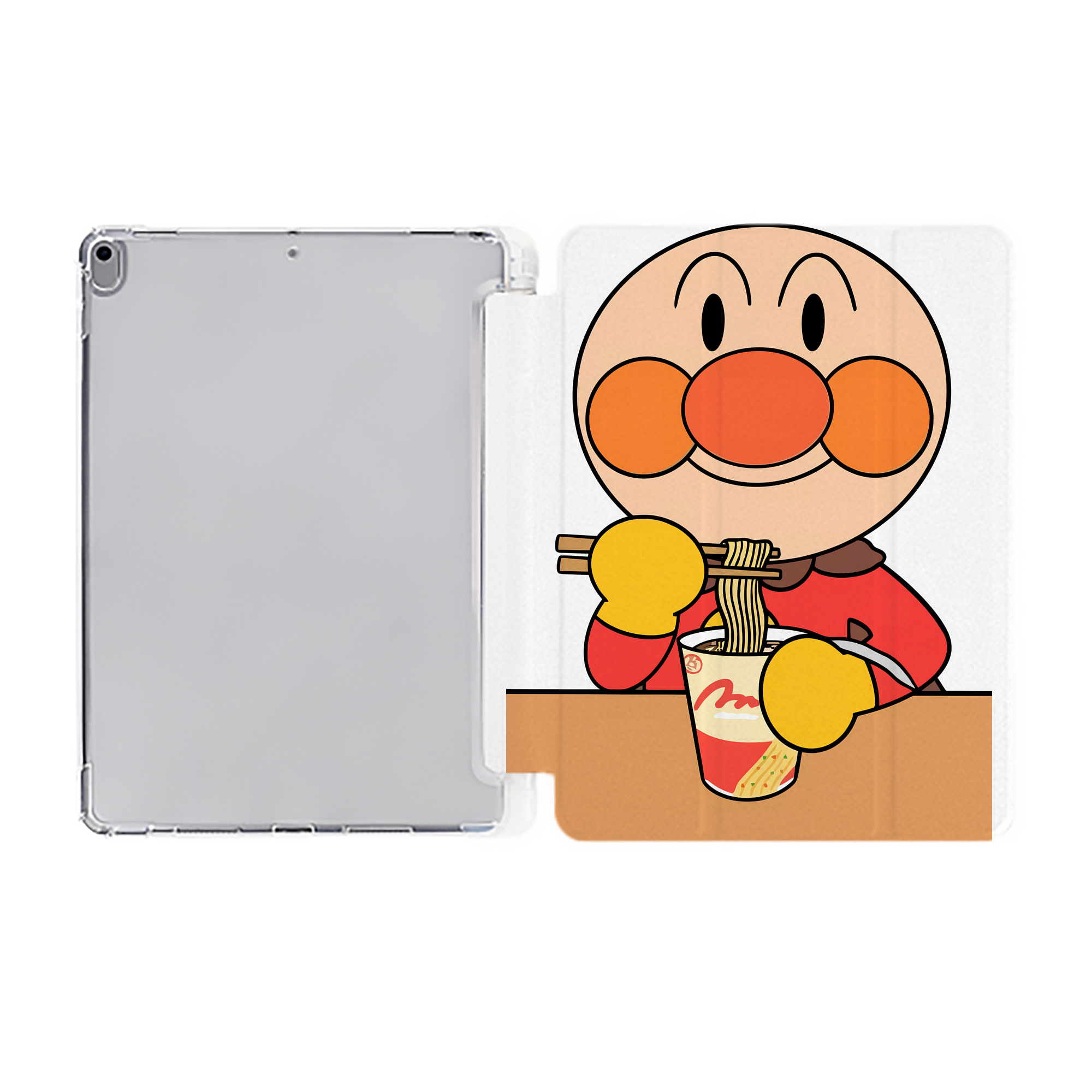 （画像用） アンパンマン Anpanman IPad ケース ペン収納付き 三つ折りスタンド PUレザー×シリコン 対応機種9.5/10.5/10.9インチ